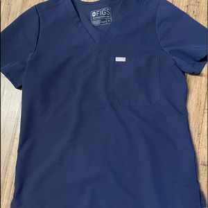 EUC Figs Catarina One Pocket Scrub Top Size M in Navy